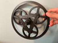 0.2mm layer, 2 walls, 3% infill, full scarf, thick bridges