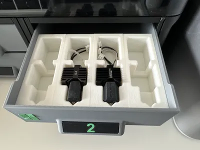 Single Hotendbox for AMS Stand with Drawers