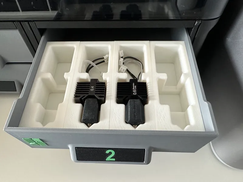 Single Hotendbox for AMS Stand with Drawers