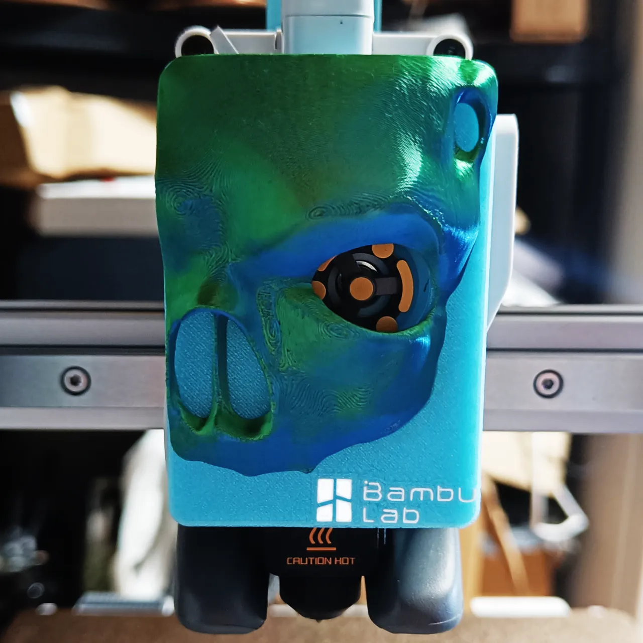 Skull Extruder Front Cover V3 - A1 and A1 Mini view 2