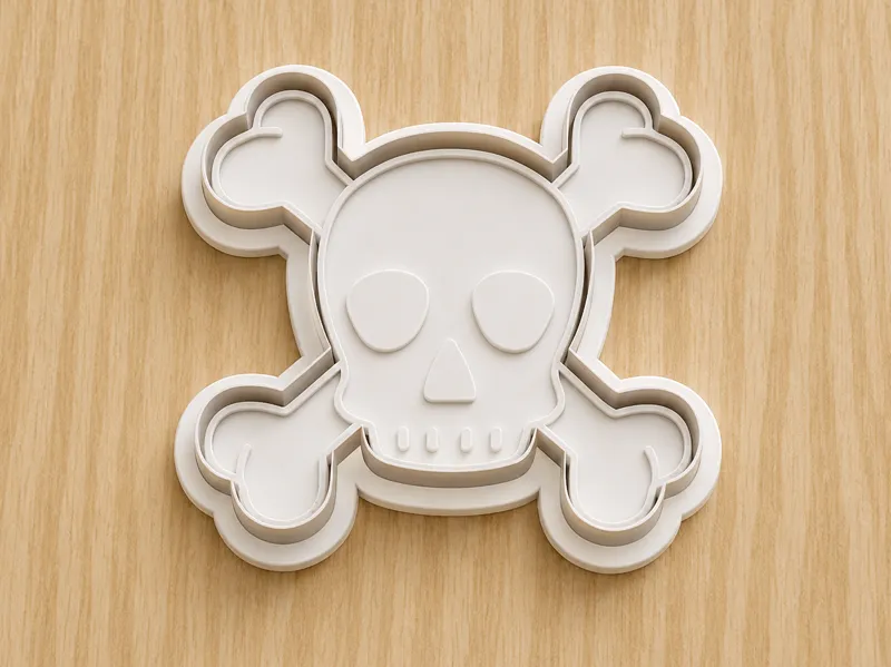 Skull and Crossbones Cookie Cutter