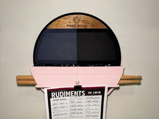 Wall Mount for Drum Pad with slot for sticks