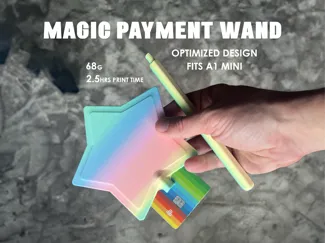 Magic Star Payment Wand - fast print, lower weight