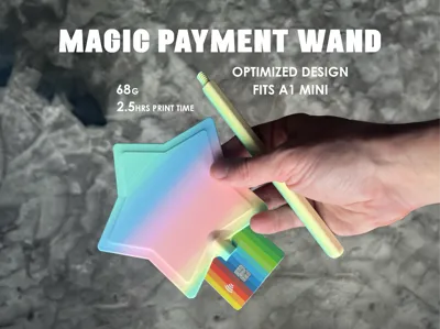 Magic Star Payment Wand - fast print, lower weight