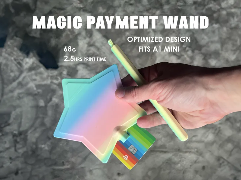 Magic Star Payment Wand - fast print, lower weight