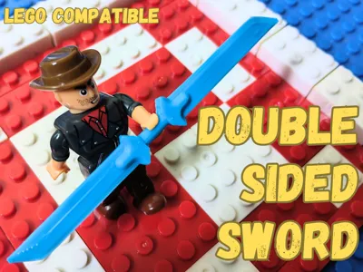 DOUBLE SIDED SWORD | Brick Minifigure