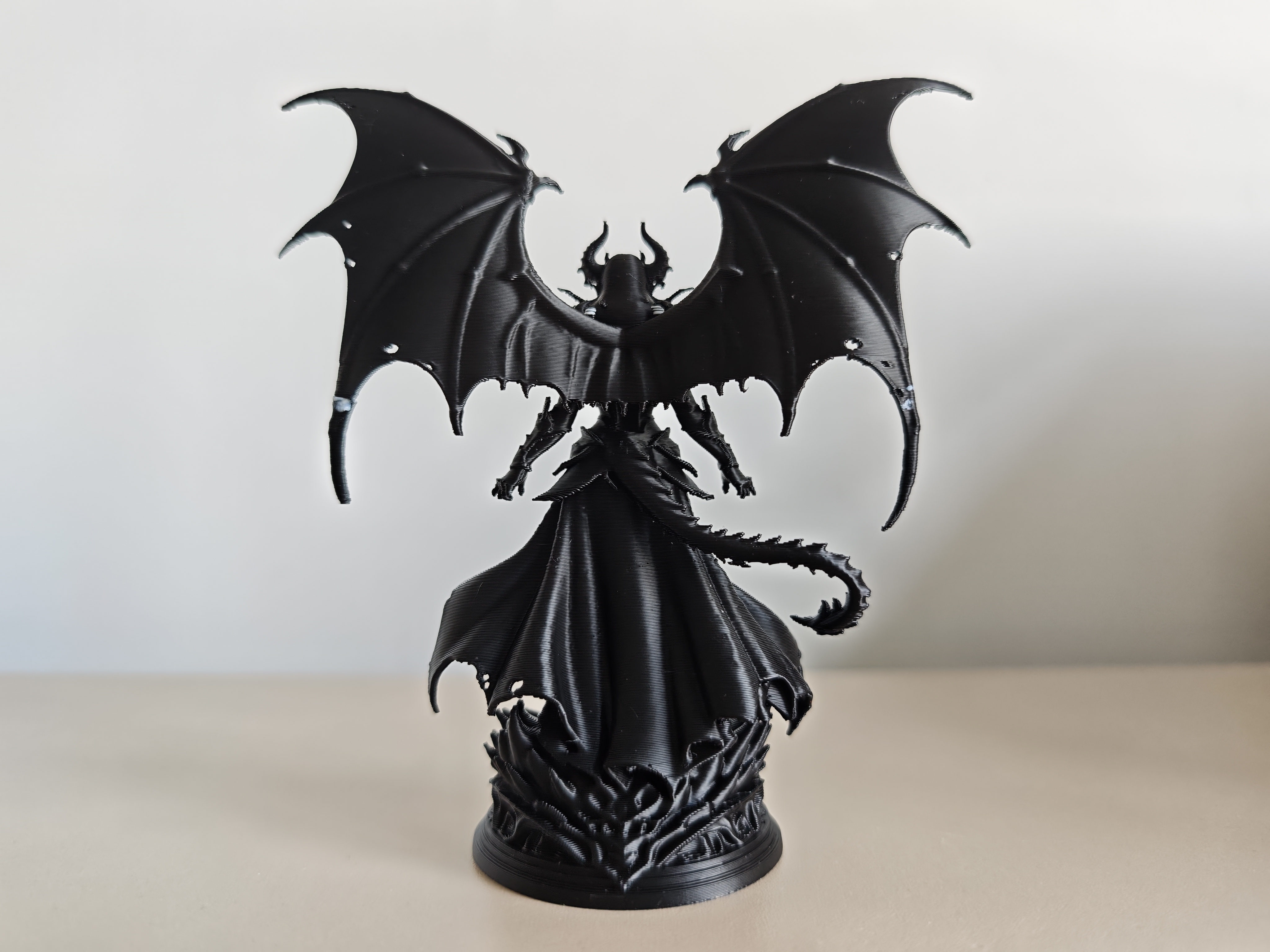 Miniatura 2 do modelo 3D 精致双色蕾丝黑丝吊带女恶魔手办