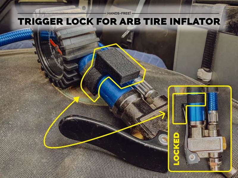 Trigger Lock for ARB Tire Inflator