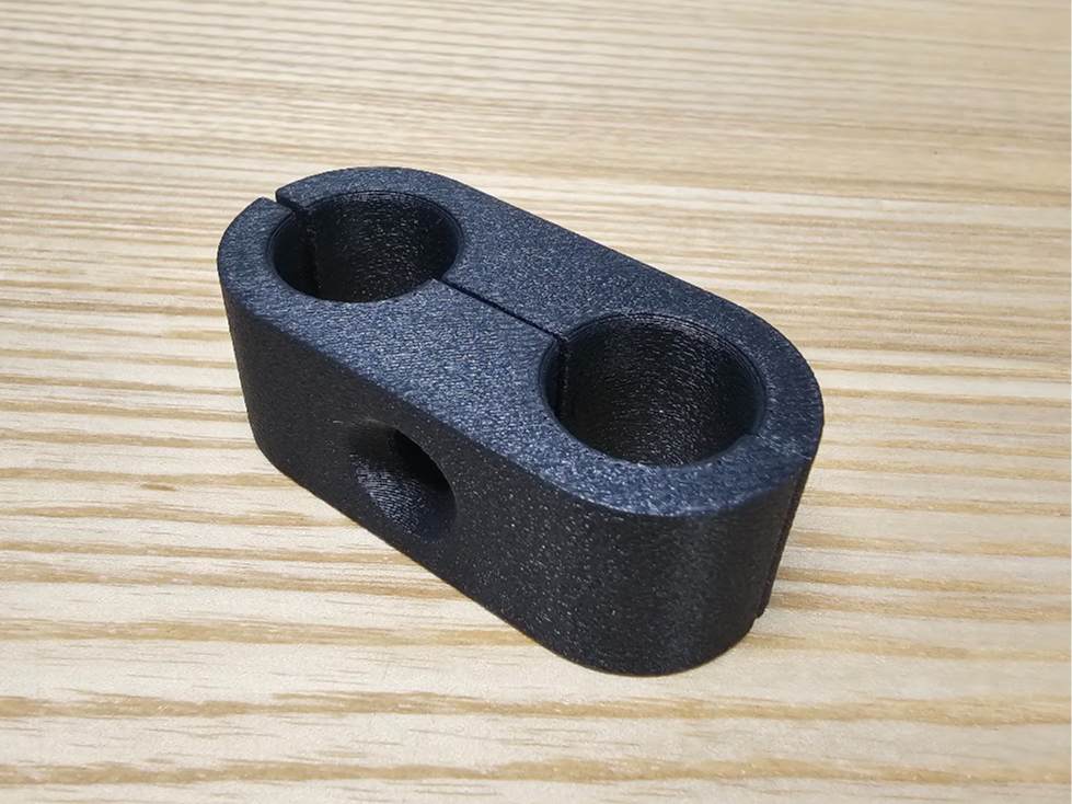 AN8 hose clamp 3D model