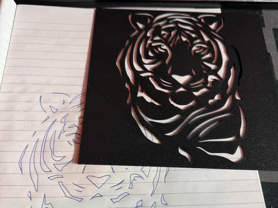 Tiger Schablone / Malen o. Graffiti 