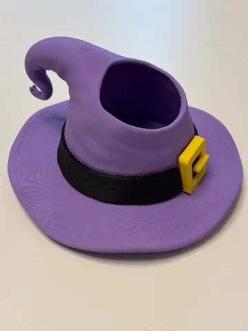 Accesorio para impresora 3D: Halloween Witch Hat Candy Bowl (No AMS & AMS) — vista de referencia 2
