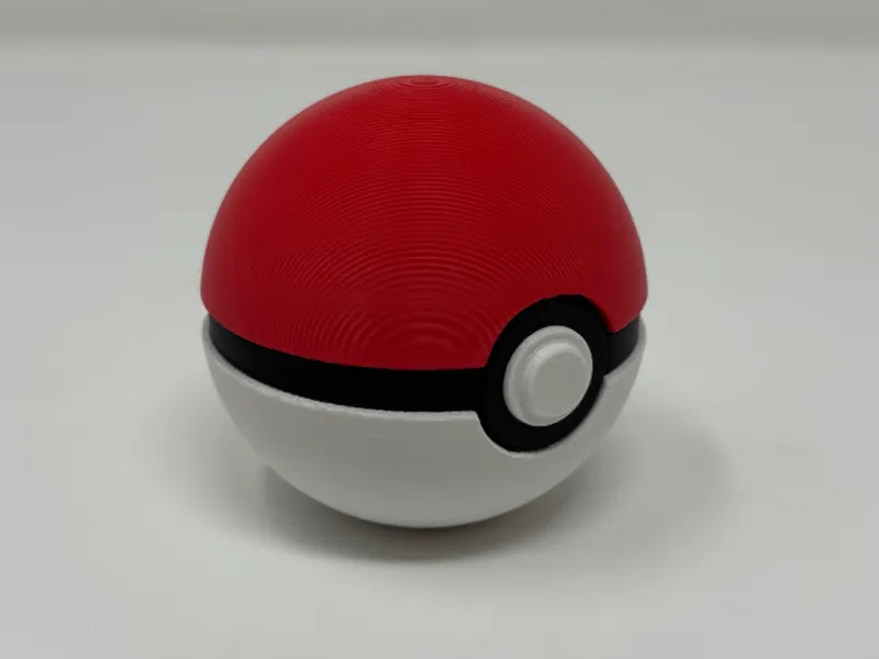 Pokeball with Springy Button