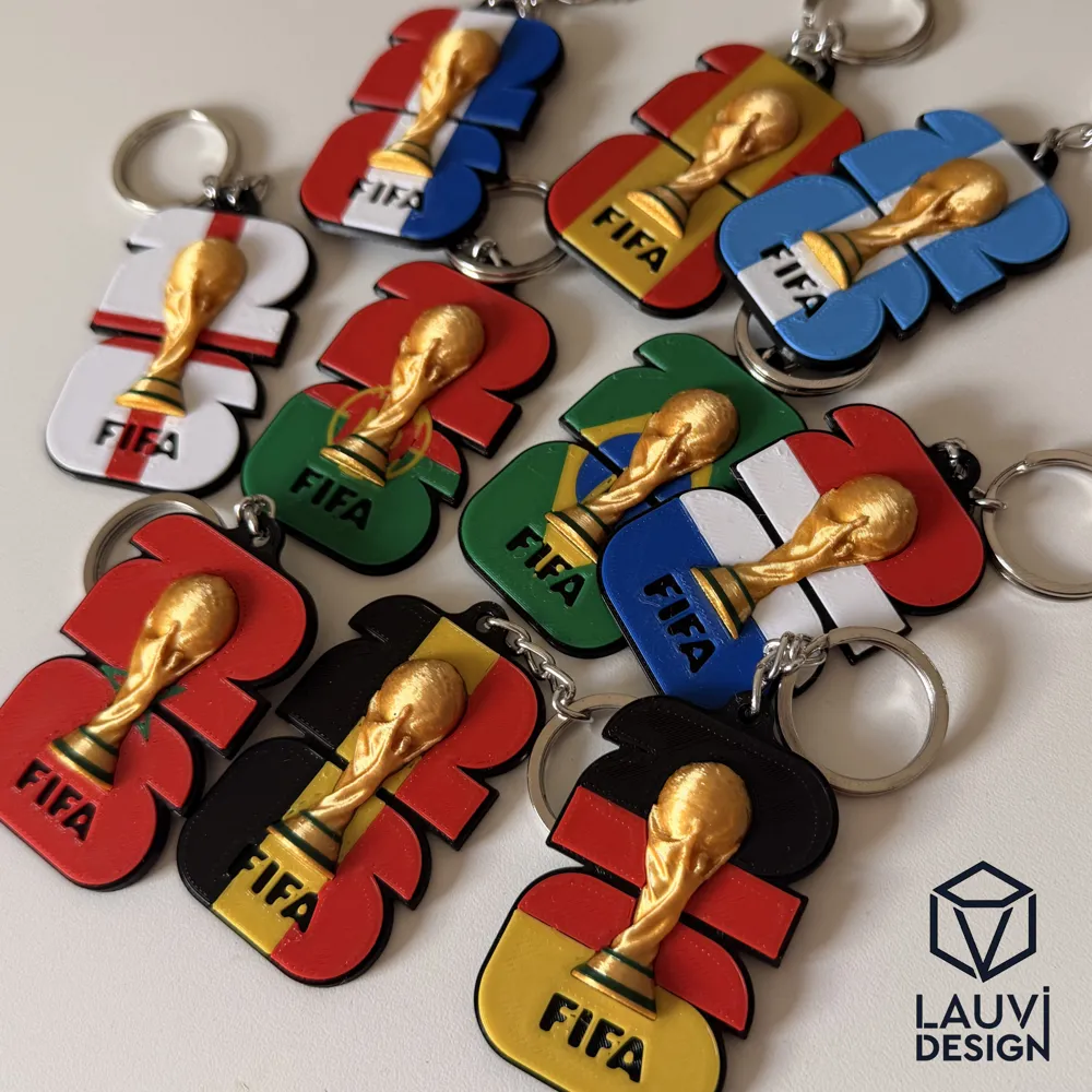 FIFA World Cup 2026 Logo Flags Keychains - Free 3D Print Model - MakerWorld