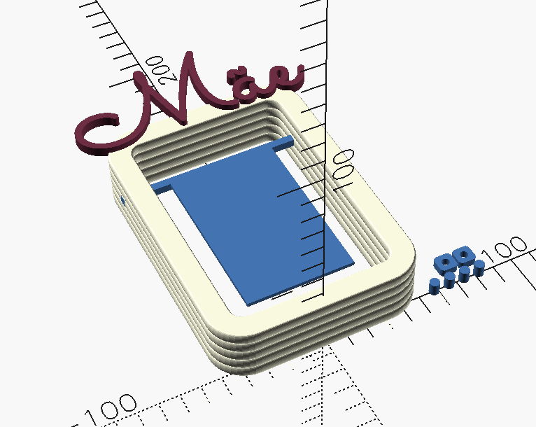 Miniatura 5 do modelo 3D Customizable Hanging Picture Frame