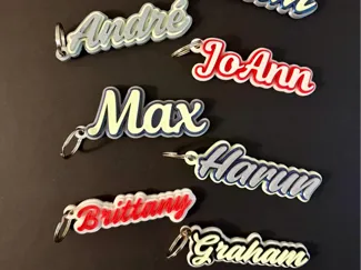 Custom Name Keychain.