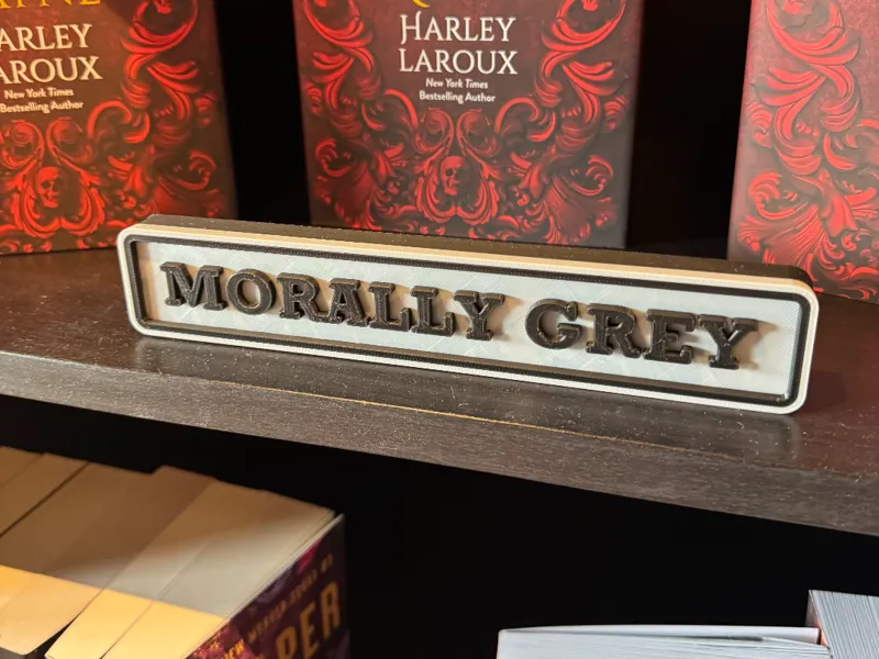 Morally Grey book sign 