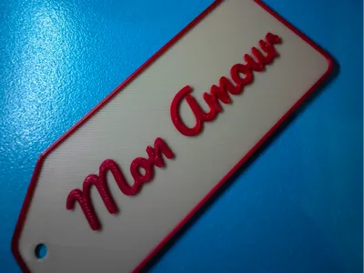 Gift Name Tag Parametric Customizable