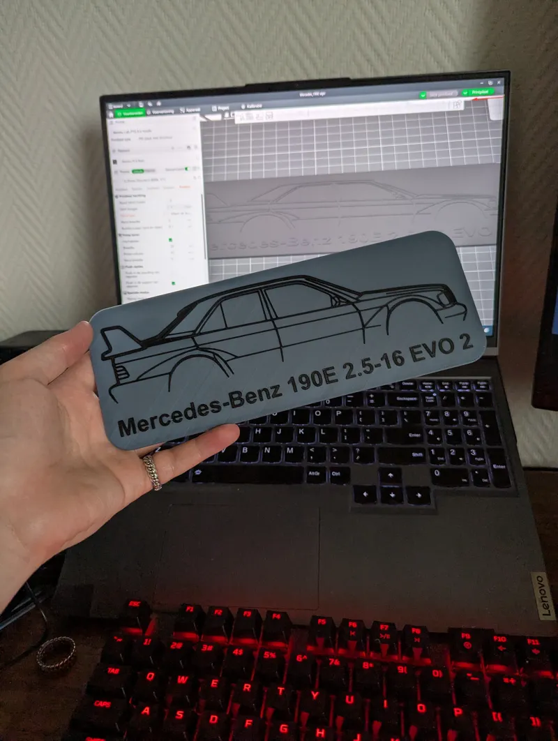 Mercedes 190E sign