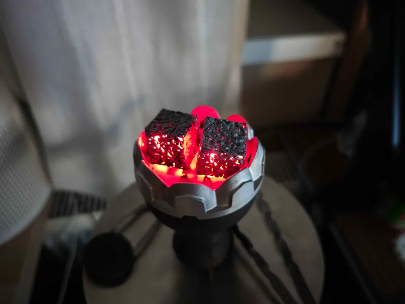 Fake Glowing Burning Coal