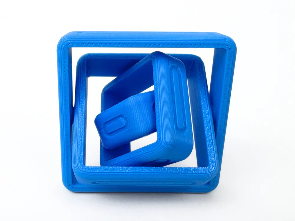 Diferent Rotation Mecanism Square Airloop - Print In Place - Free 3D Print Model - MakerWorld