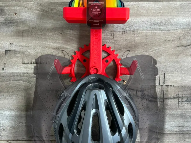 Cycling Gear Organizer Wall-Mounted Helmet, Shoe 