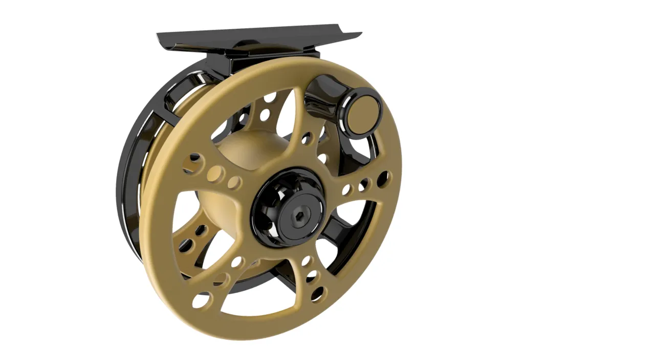Fly fishing reel view 2