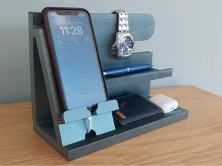 Soporte para móvil, cartera, reloj