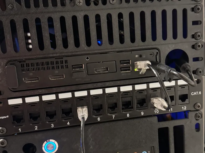 Hp EliteDesk 705 Mini G4 1U 10 inch server rack