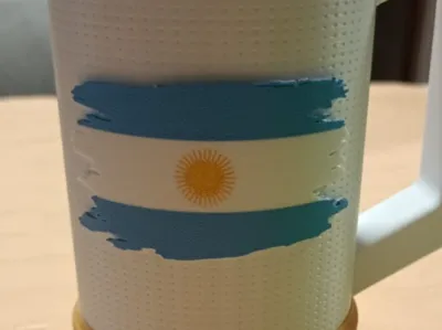 Argentine flag for a beer mug