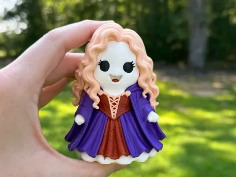 Adorno temático: Sarah Hocus Pocus Ghost — referencia de MakerWorld