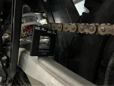 Chain Gauge for Dirt Bikes