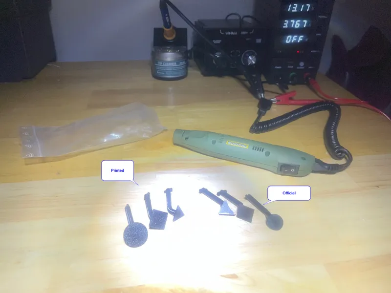Proxxon PS-13 Pen Sander replacement Tooltips