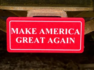 MAGA Trailer Hitch Tube Cover, multi color print 
