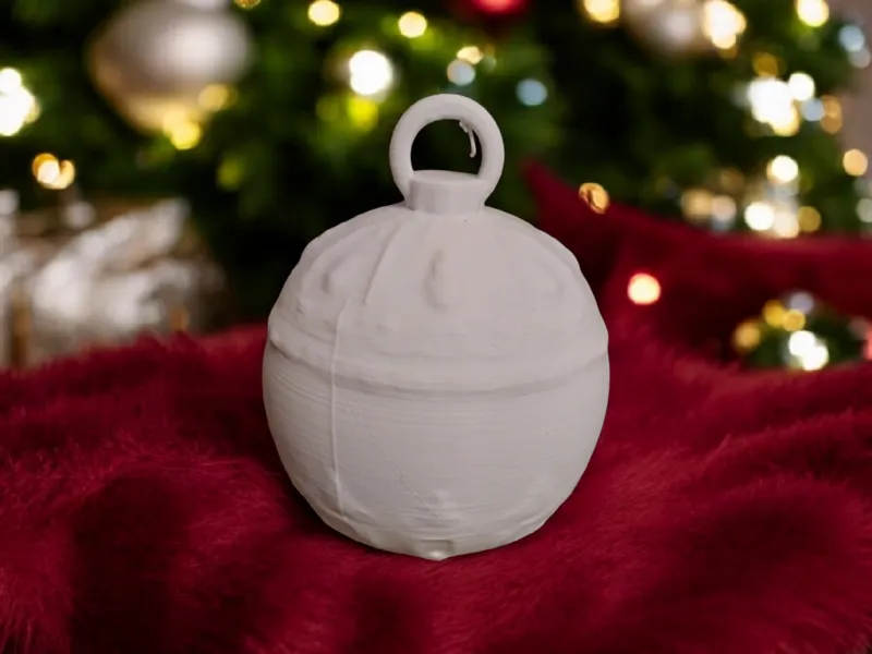 christmas tree ball with simple decoration