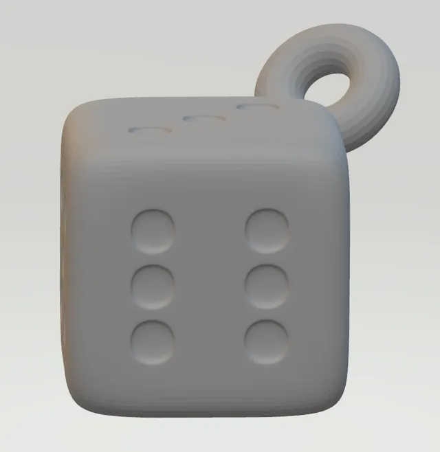 Dice earring/keyring