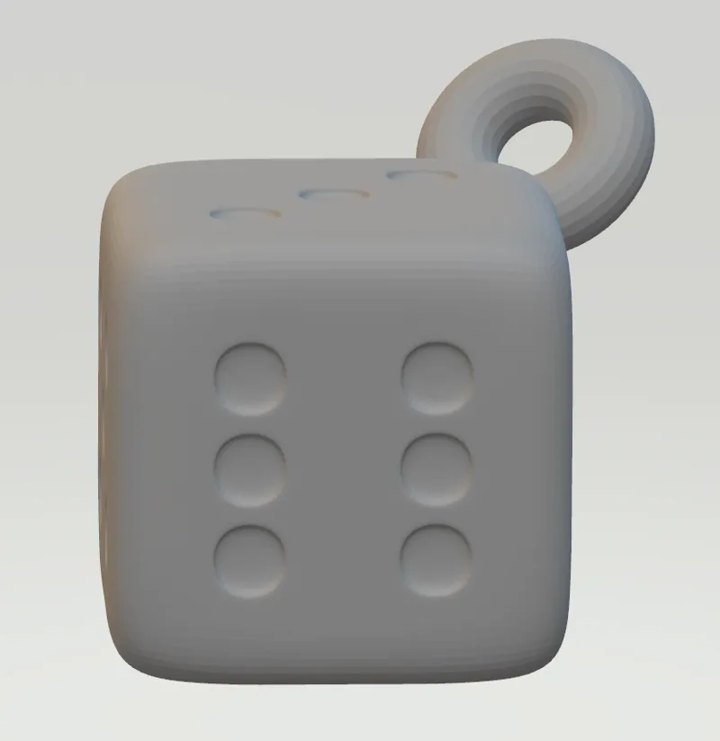 Dice earring/keyring