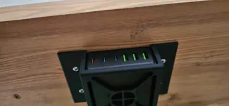 6 Port USB Charger Desk Mount
