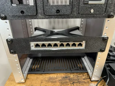 1U 10" (Half Rack) Rack for Unifi USW-8-60W Gen1