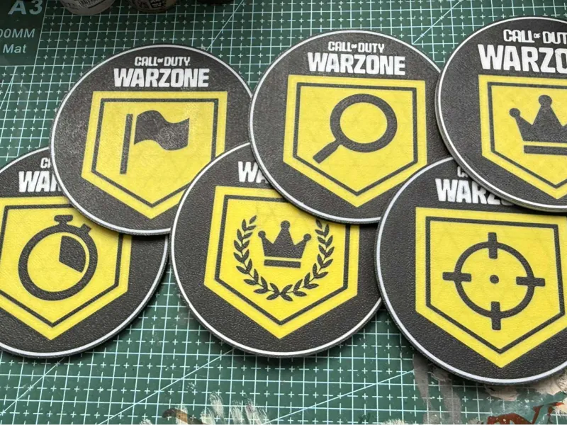 Warzone Game Contract Coasters