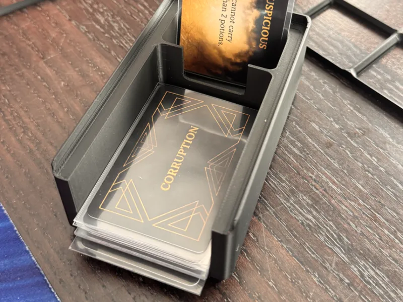 Gridfinity Mini Euro Sleeved Card Holder & Discard
