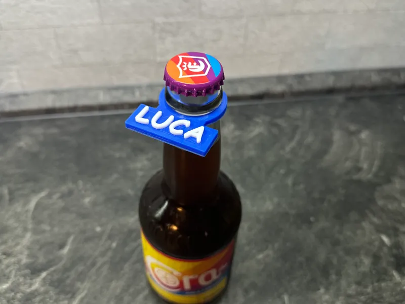 Bottle Clip with Name - Flaschen Clip mit Name