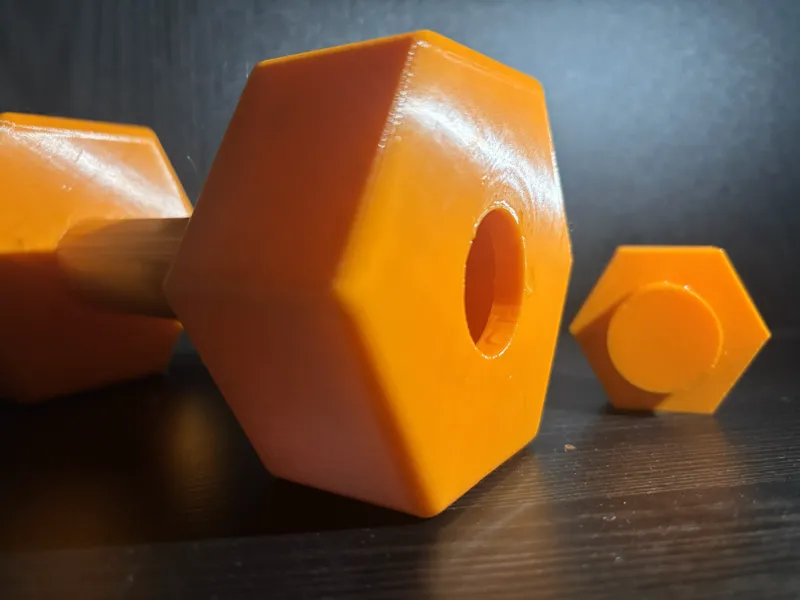 Fillable dumbell