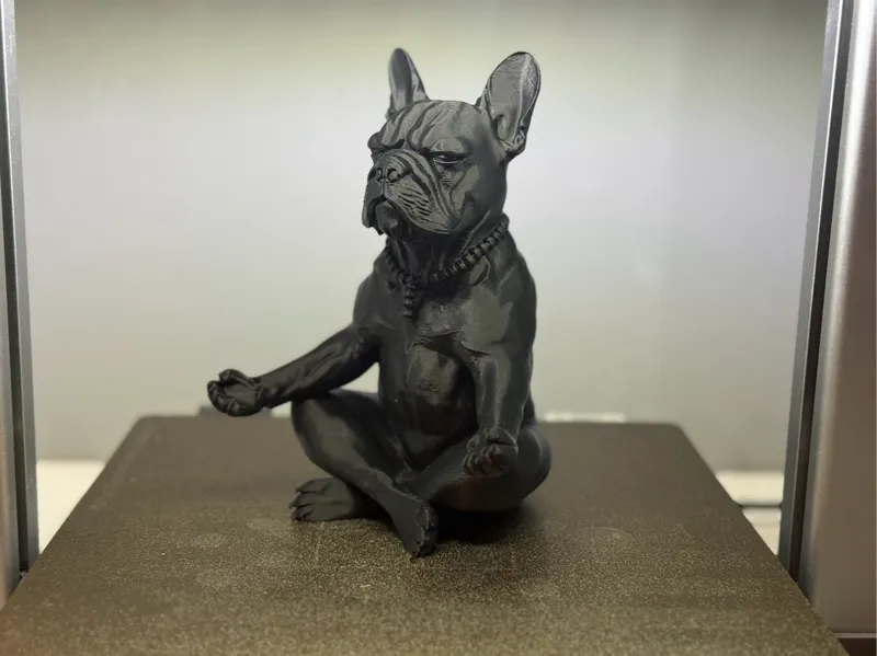 Meditating French Bulldog Statue