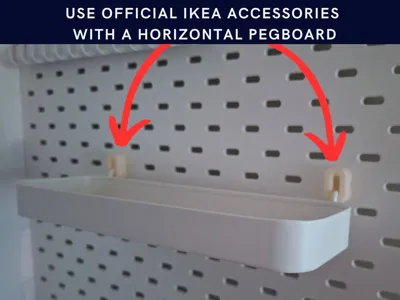 SKÅDIS Horizontal-to-Vertical Adapters - 2 Depths