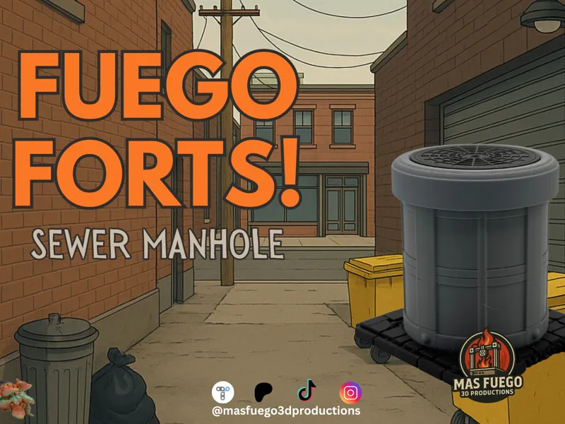 Sewer Manhole - Fuego Forts - Mas Fuego 3D
