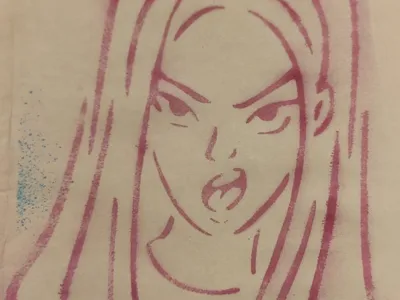 Stencil Mira Huntrx Kpop Demon Hunters