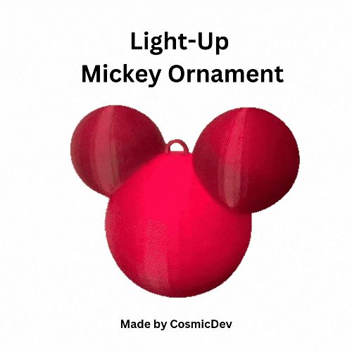 Light-Up Mickey Ornament