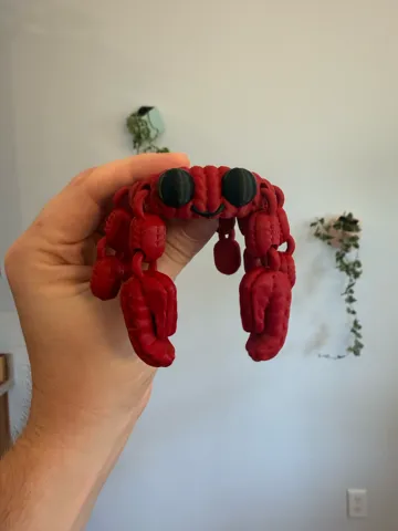 Accesorio para impresora 3D: Knit Articulated Flexi Crab NO AMS NEEDED — vista de referencia 2