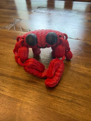 Accesorio para impresora 3D: Knit Articulated Flexi Crab NO AMS NEEDED — vista de referencia 4