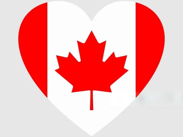 Canada Flag Earring - Heart shape
